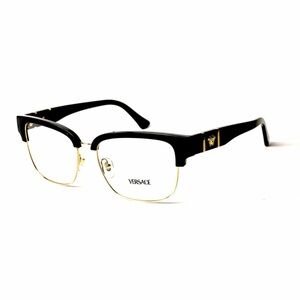 Versace Men's Glasses in Black and Gold